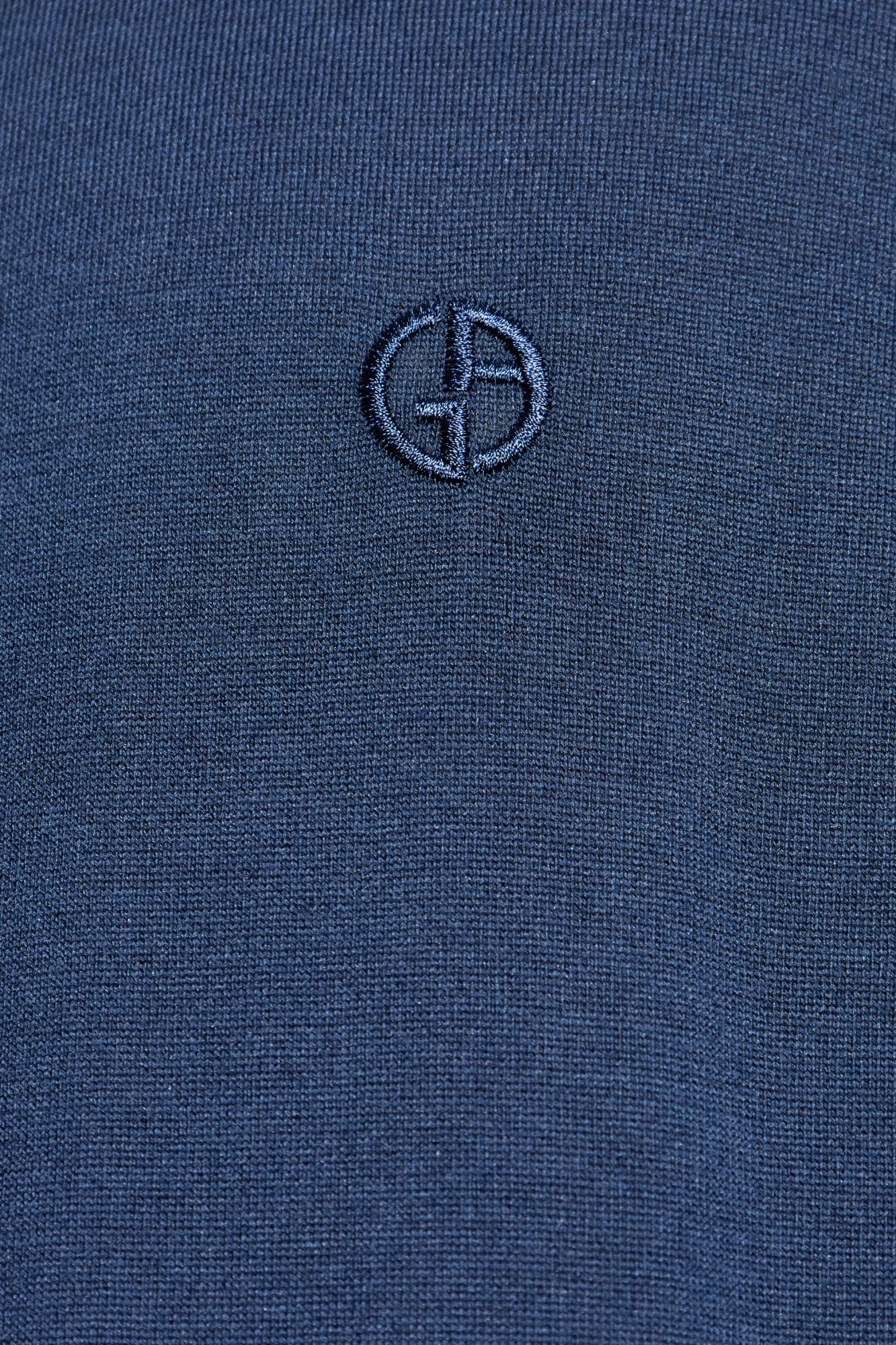 【ゆう】Giorgio Armani ネイビーセーター Navy blue Sweater with a round neckline Giorgio Armani